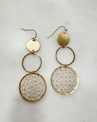 Forever and Ever Triple Circle Bead Earrings