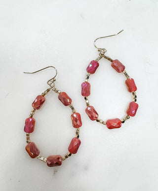 Across The Room Beaded Teardrop Earrings