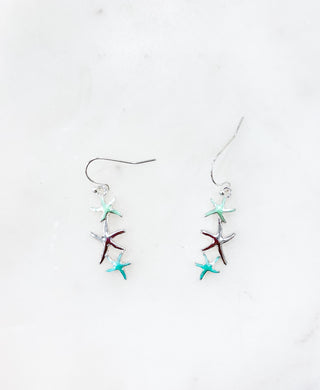 Ocean Inspired Starfish Dangle Earrings