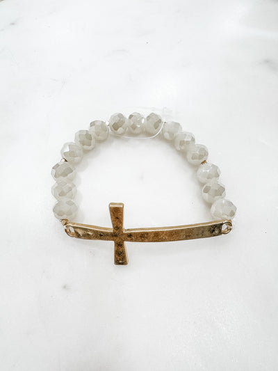 Symbol Of Faith Bead and Cross Bracelet