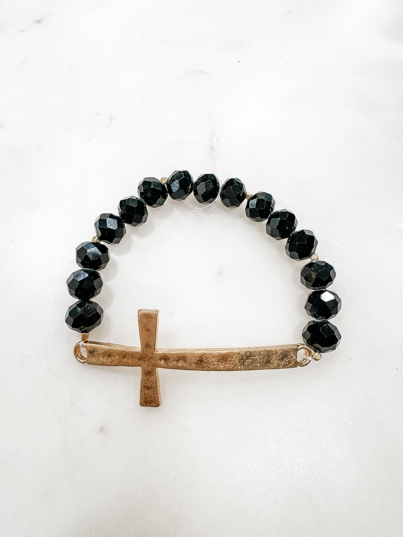 Symbol Of Faith Bead and Cross Bracelet