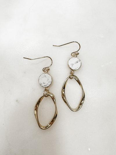 If You Know Us Stone and Twist Dangle Earrings