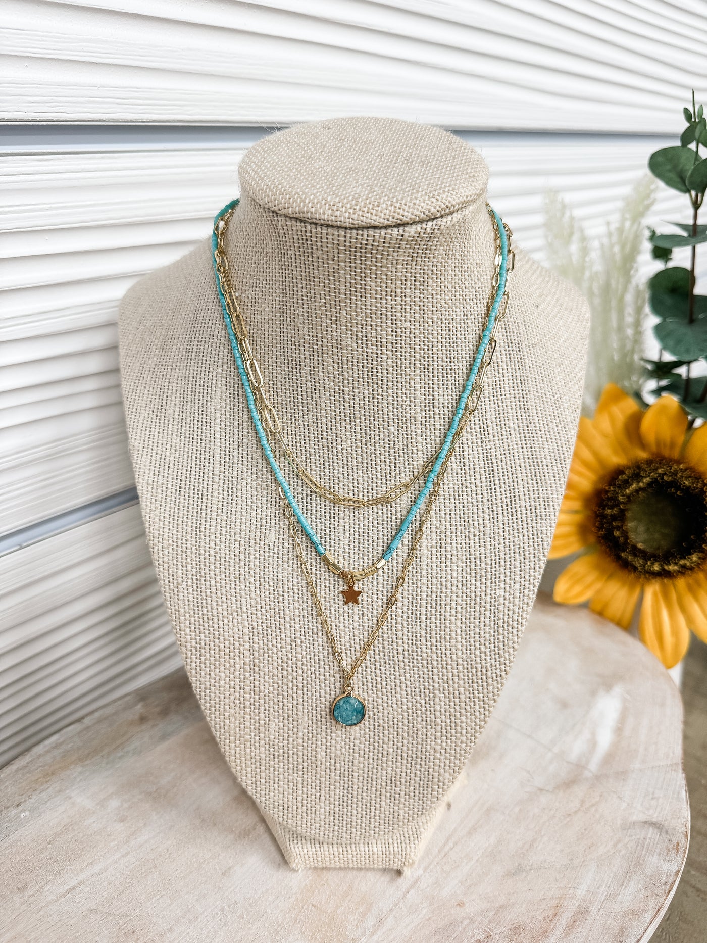 Three Time Lucky Layered Necklace