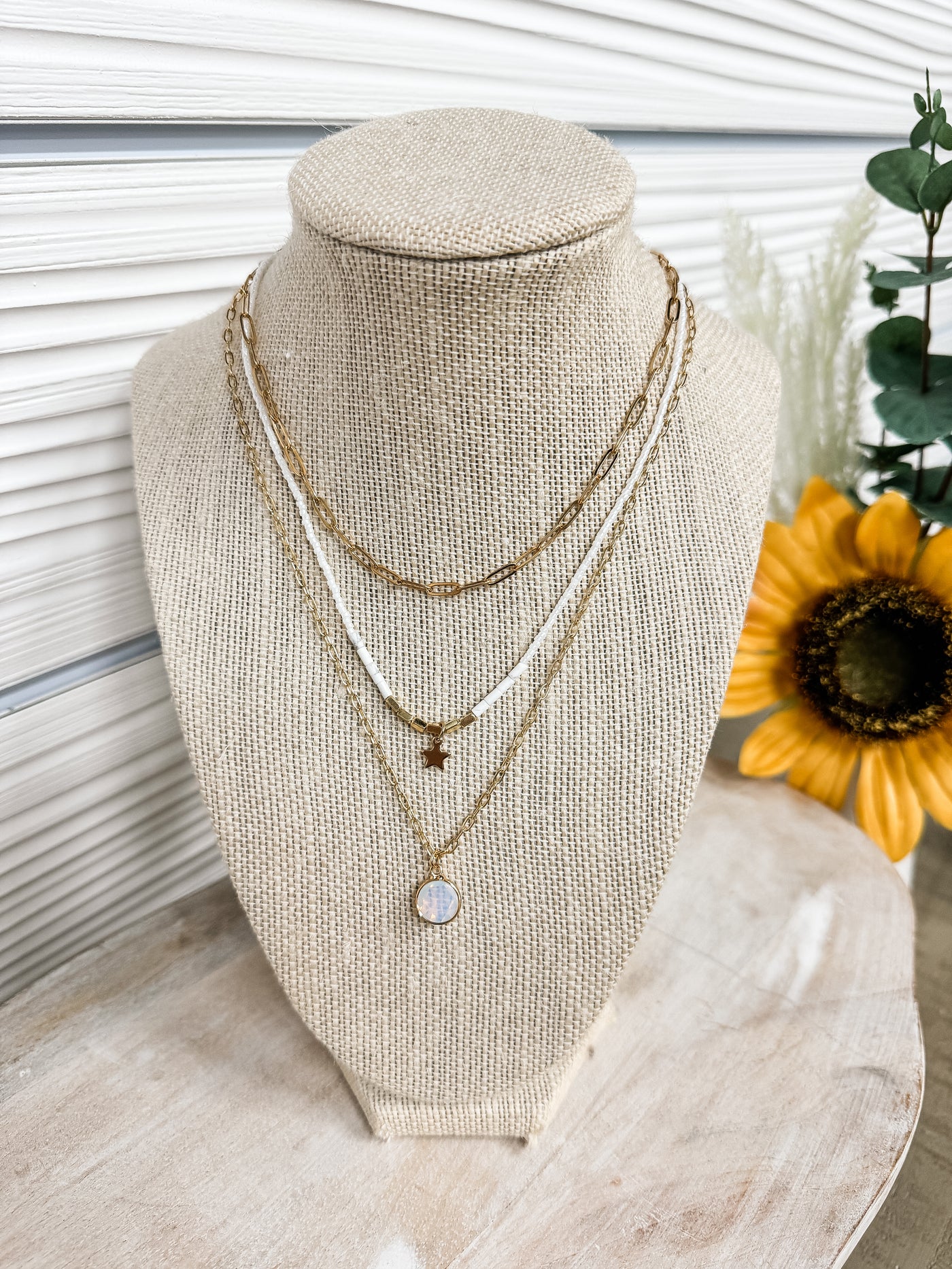 Three Time Lucky Layered Necklace