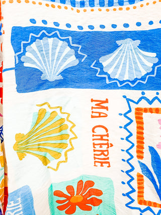 Carried Away Tropical Print Top