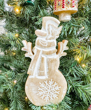 Wintery Welcome Wooden Snowman