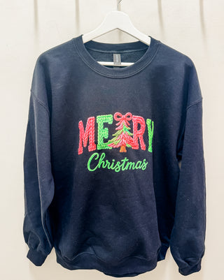 FINAL SALE: Knotted Festivities "Merry Christmas" Sweatshirt