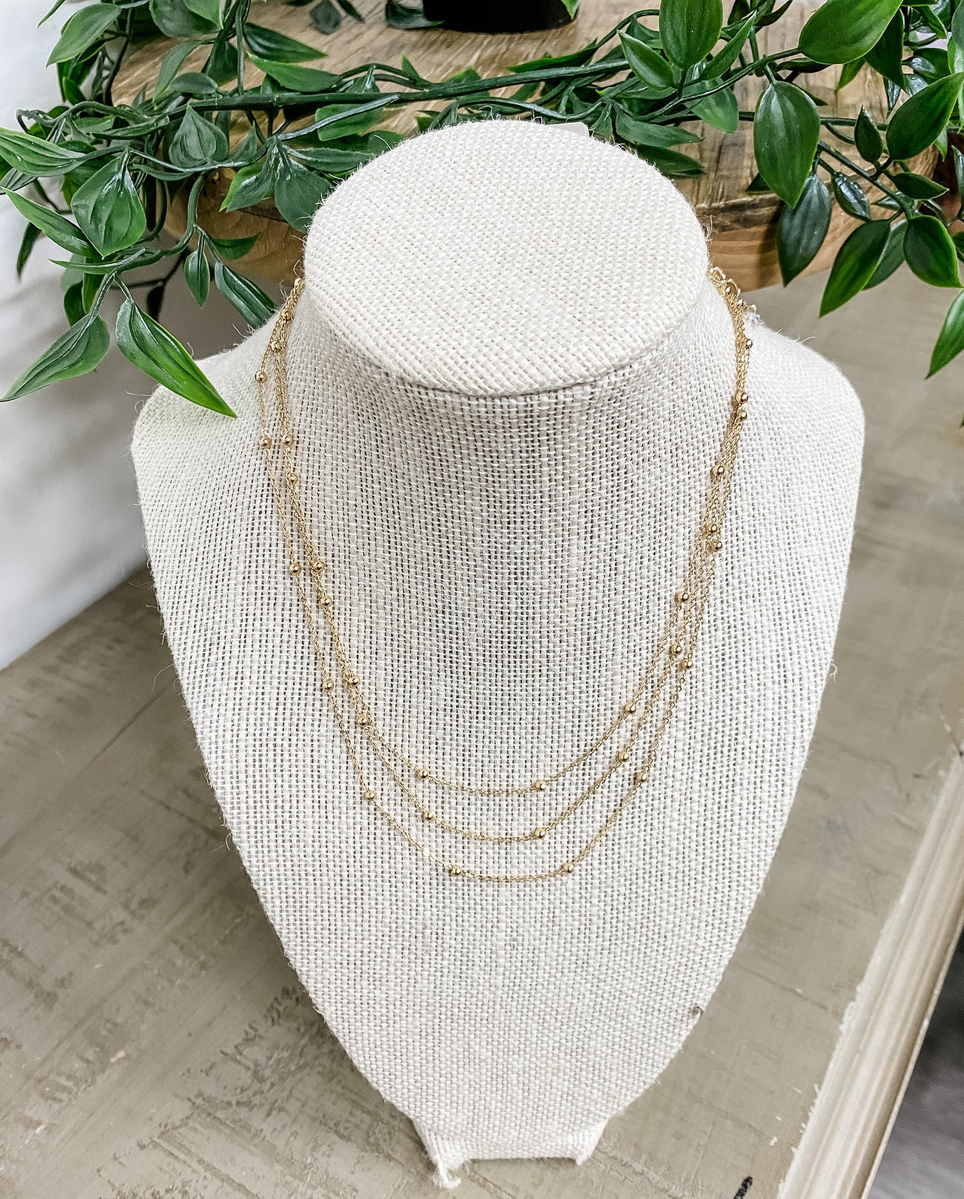 Simple Triple Layered Necklace