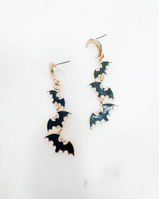 Shadow Flights Bat Trio Earring