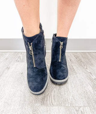 Graham Cracker Faux Suede Boots