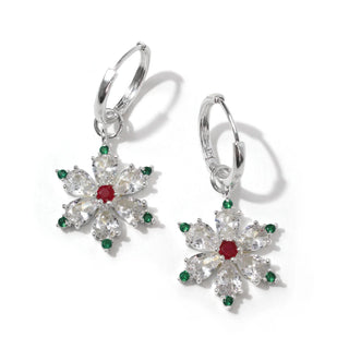 Erimish Poinsettia Earrings