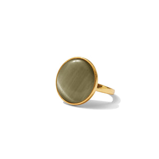 Round Stone Adjustable Ring