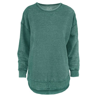 Solid Melange Poncho Fleece
