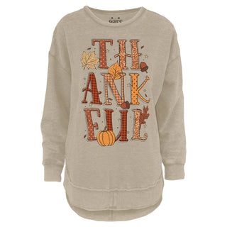 Thankful Time Graphic Fleece Sweatshirt