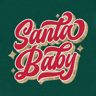 Santa Baby Oversized Graphic Fleece Top