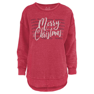 Christmas Words Fleece