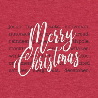 Christmas Words Fleece