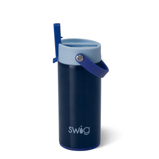 SWIG Blue Tide Flip & Sip Slim Tumbler (12oz)