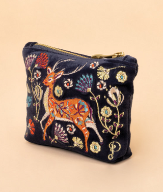 Velvet Embroidered Pouches