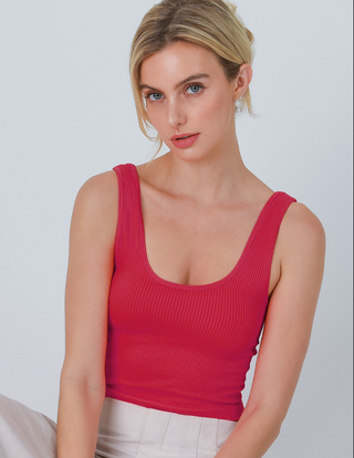 Reversible Ribbed Crop Top