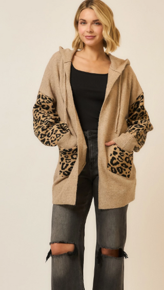 Wrapped in Leopard Cardigan