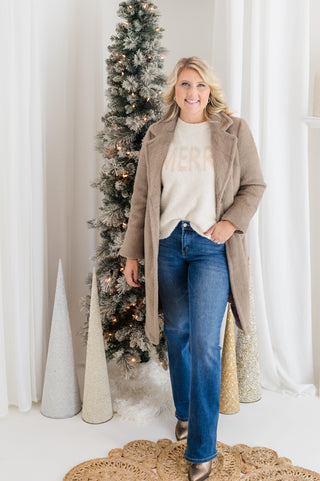 TRIBAL The Teddy Faux Fur Longline Coat