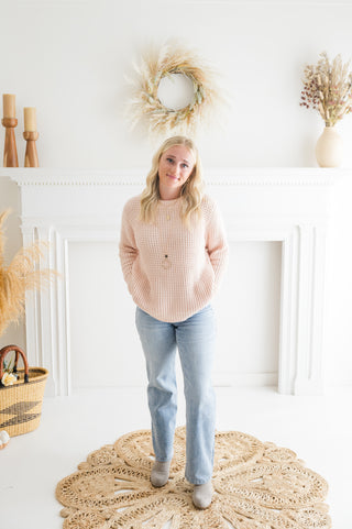 Go-To Dynamite Waffle Textured Sweater