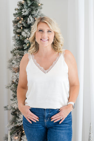 Heartsong Lace Trim Cami Top