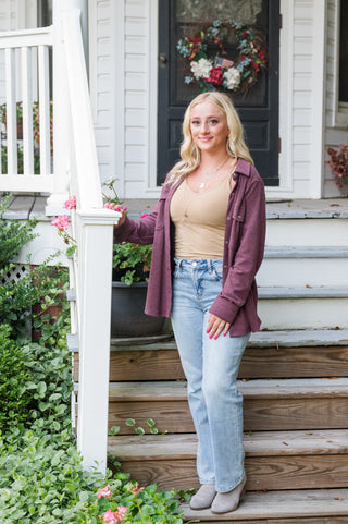 The Cassian Plaid Button Down Shacket