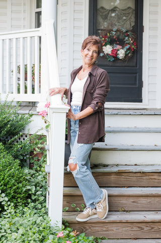 The Cassian Plaid Button Down Shacket