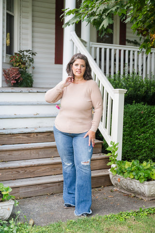 Go-To Dynamite Waffle Textured Sweater