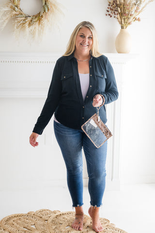 The Cassian Plaid Button Down Shacket