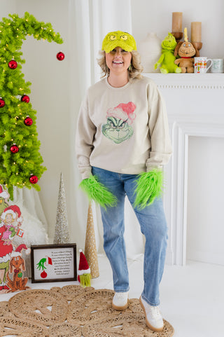FINAL SALE: A Grinchy Holiday Mugshot Sweatshirt