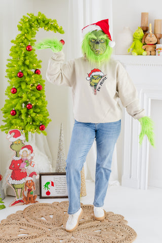 FINAL SALE: "Ew. People." Grinchy Holiday Sweatshirt