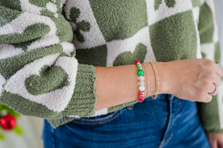 Jingle and Gems Holiday Bracelet