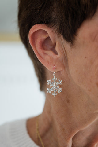 Crystal Flurry Snowflake Earring