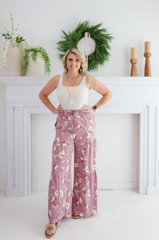 Lucious Petals Wide Leg Pants