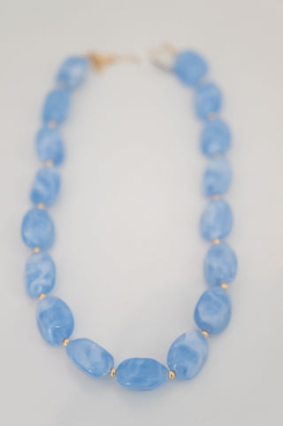 Pastel Oval Bead Necklace