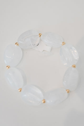 Soft Hue Stone Stretch Bracelet