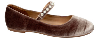 Tea Time Flats - Taupe Velvet