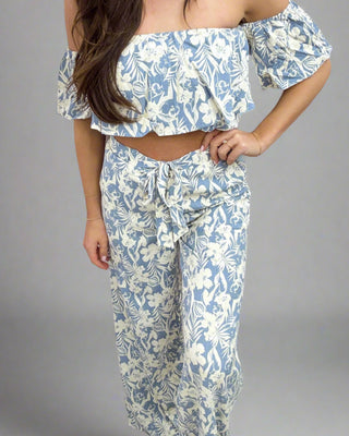 Splendid Tropics Floral Crop Top