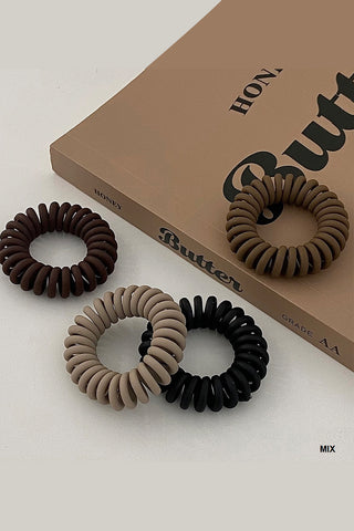 Spiral Hair Ties (Set of 4)