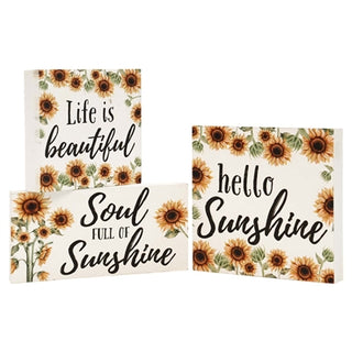 Sunflower Inspirational Blocks