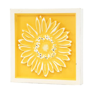 Square Distressed Sunflower Sign