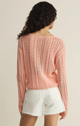 Z SUPPLY Upland Crochet Sweater Top