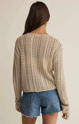 Z SUPPLY Upland Crochet Sweater Top