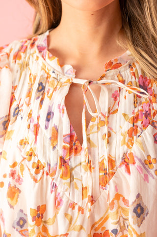 A Flirty Touch Floral Top - Bray and Em Boutique
