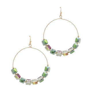 A Little Reckless Bead Hoop Earring - Bray and Em Boutique