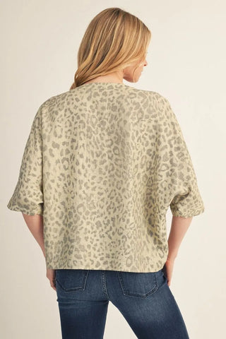 Gilded Leopard Top
