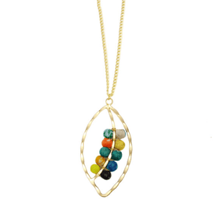 Aasha Leaf Pendant Necklace - Bray and Em Boutique